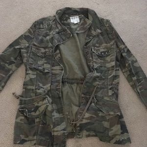 Camo denim jacket